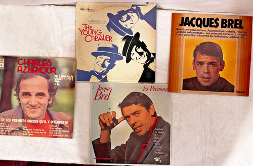 Vintage french chanson vinyl - vintage,
