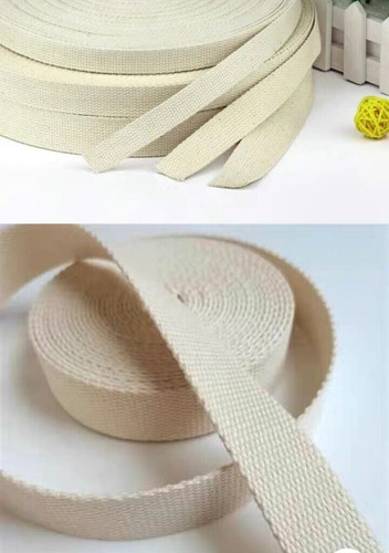 Fettuccia beige cotone - beige,