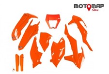 Kit Plastiche Carene Ufo Ktm Exc F 250 350 450 500 2017 2018 2019 Arancio Fluo