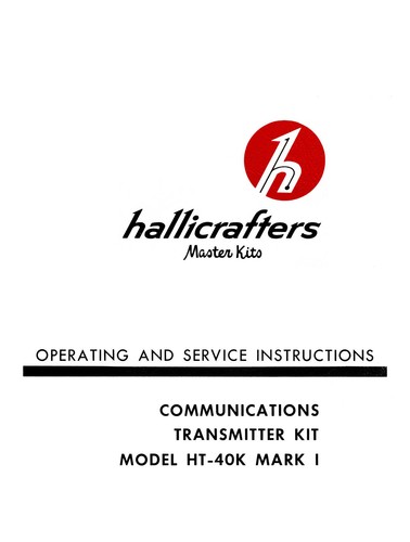 Hallicrafters 40k i kit - ht-40k, mk