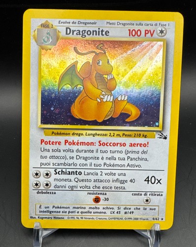 Pokemon dragonite fossil - pokemon, holo