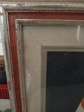 Cornice in legno Vintage Completa Di Passepartout Per Quadri 50x40