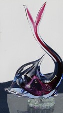 r271 Scultura pesce vetro