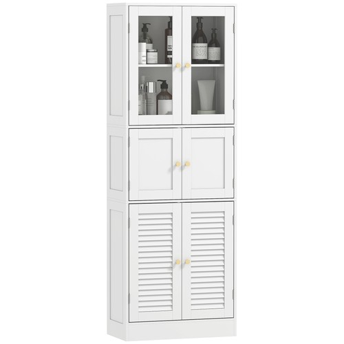 Homcom armadio bagno - armadio, 3