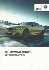 BMW M4 COUPE F82 Betriebsanleitung 2015 Bedienungsanleitung Handbuch  BA