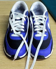 Scarpe da ginnastica Nike Air Max blu bianche e nere UK taglia 5