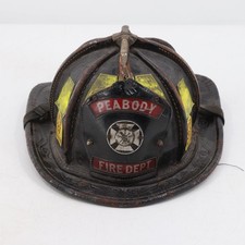 Elmetto pelle pompiere vintage