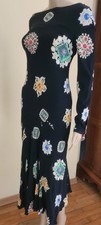 Raro Vintage Archivio Roberto Cavalli Gemme Maxi Abito seta Long Silk Dress