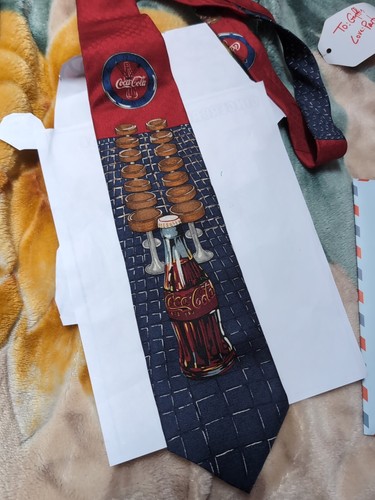 Vintage coca cola silk tie - vintage,