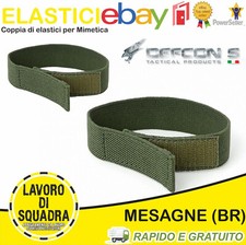 Coppia di Elastici Verdi DEFCON 5 per Mimetica o Pantaloni Militaria Defcon 5