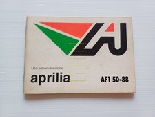 Aprilia AF1 50 1988 manuale uso manutenzione libretto originale