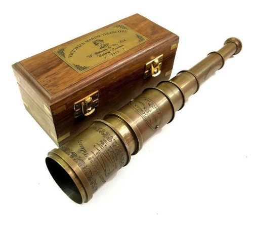 Telescopio vintage ottone