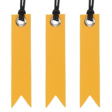 Leather Bookmarks, Yellow Book