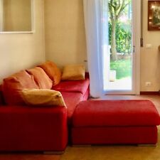 divano 3 posti usato ben conservato sfoderabile lavabile con Pouf