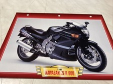 Kawasaki ZZ-R600 1991 600 ZZR ZZ-R fiche carte moto passion collection Atlas