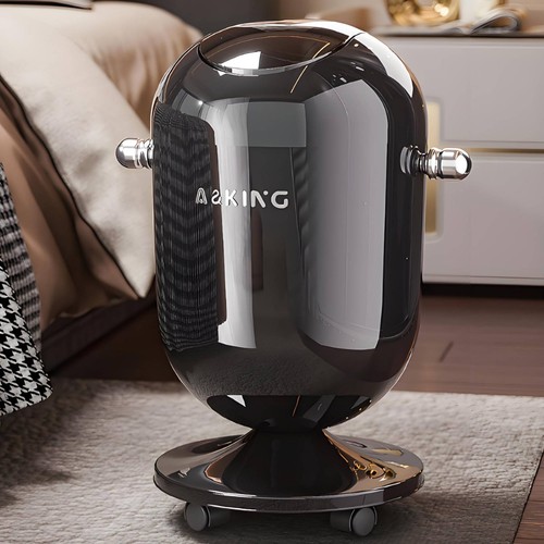Bidone alto con ruote mobile - alto,