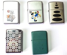 ZIPPO 5 ACCENDINI INUSATI (6055)