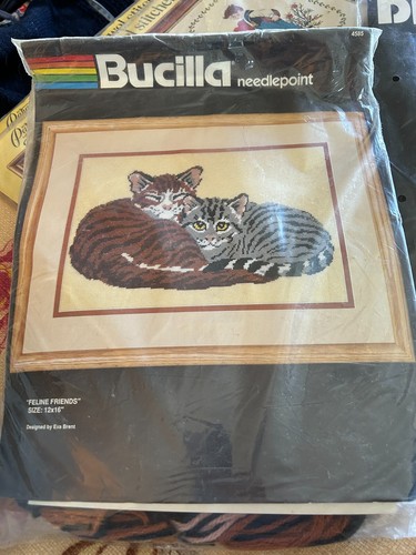 Bucilla needlepoint feline - bucilla, needlepoint-feline