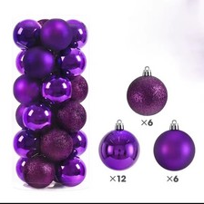 24 PZ PALLINE DI NATALE 6cm