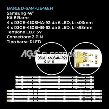 KIT 8 BARRE STRIP LED TV