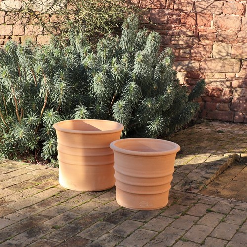 Vaso fiori terracotta - fiori, in
