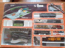 Grande scatola Lima contenente un lungo treno merci trainato da una LOCO E 444