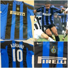 Maglia Shirt Trikot Camiseta Fc Inter Milan Nike home 2004/05 Adriano