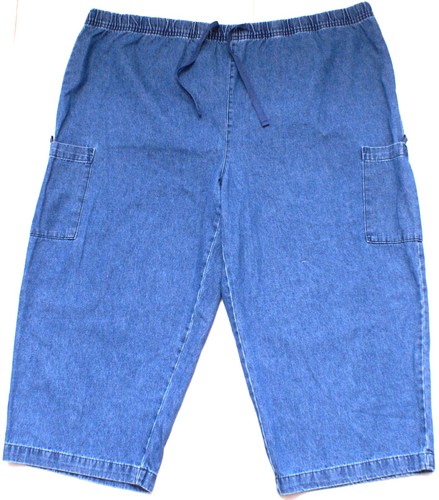 Pantaloni cargo capri blu - pantaloni,