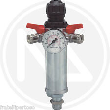 RIDUTTORE DI PRESSIONE PER COMPRESSORI, uscita con due rubinetti a spillo