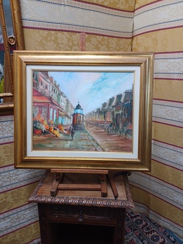 Quadro con dipinto - con,