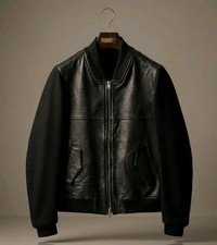 Giacca Bomber Mauro Grifoni ibrida in pelle di ciottoli Taglia: IT 50