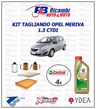 KIT TAGLIANDO OPEL MERIVA 1.3 CDTI 51KW 55KW - 4 FILTRI 4 LITRI CASTROL 5W30