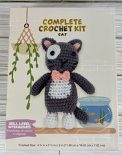 Kit Uncinetto Gatto Grigio e