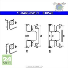 Kit accessori pastiglie freno