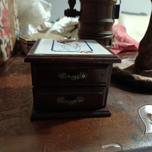Portagioie vintage legno - portagioie,