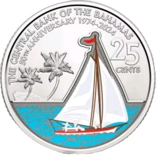 Moneta commemorativa bahamas - moneta,