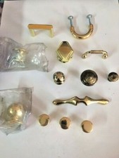 Stock 9 pomoli pomelli 4 maniglie x mobili cassetti varie misure ottone abs 