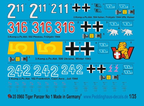 Peddinghaus decals 0960 - peddinghaus-decals,