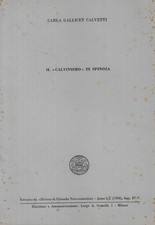 Il calvinismo di Spinoza. 