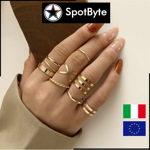 Set anelli donna dorati - di,