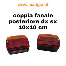 Coppia Faro fanale Posteriore  trattore per Carrello Appendice Rimorchio 3 luci