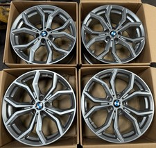 4 cerchi in lega BMW serie 3 serie 4 serie 5 X1 X2 X3 7,5 x 19 pollici ET 32 grafite 6877328 694