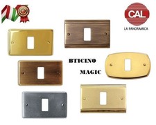 COPRI INTERRUTTORE MASCHERINA PLACCA CAL BTICINO MAGIC IN OTTONE