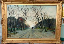 PITTORE-EZELINO BRIANTE (attribuito) ENORME PAESAGGIO ,MOLTO BELLO !