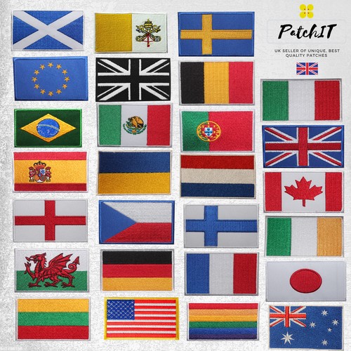 National country flag patch - flag,