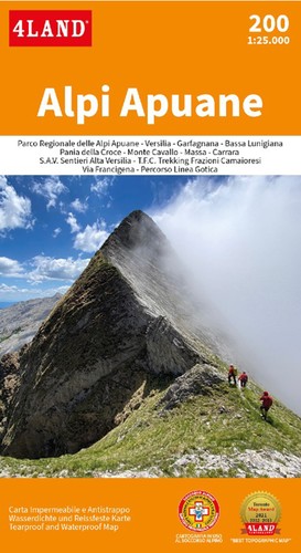 Alpi apuane 000 4land - 1:25.000,