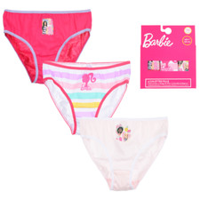 MUTANDINE SET 3 PEZZI BARBIE SLIP IN COTONE IN SCATOLA 4/10 ANNI - YE30007