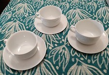 Tre tazze/piattini Mulino Bianco.