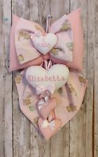 Fiocco nascita bimba nome personalizzato