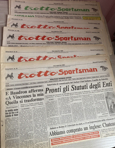 Lotto giornali cavalli - 10,